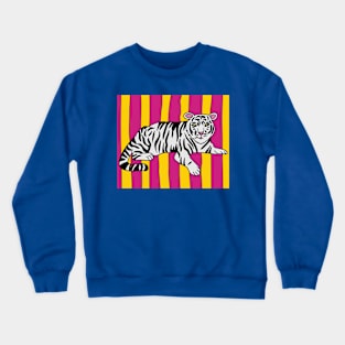 Patty Tiger Wild Animals Crewneck Sweatshirt